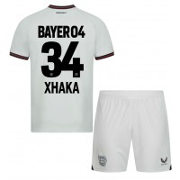 Bayer Leverkusen Granit Xhaka #34 Replica Away Minikit 2023-24 Short Sleeve (+ pants)